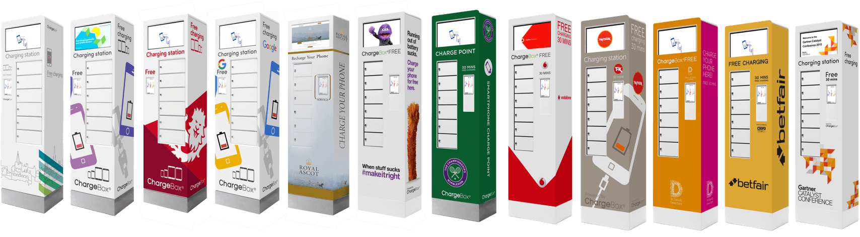 The range of charging stations ChargeBox offers
