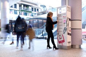 ChargeBox in a shopping center