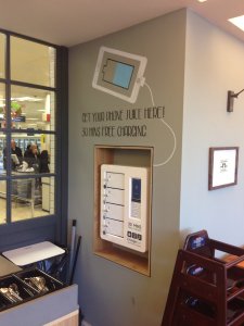 The ChargeBox Mini integrated into the wall