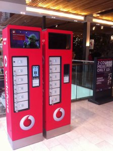 Vodafone branded ChargeBoxes