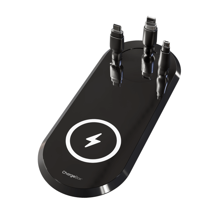 ChargeBox ChargeHub mobile device integrated charging solution