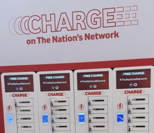 Vodafone Connection Hub and mobile charging at Wimbledon Tennis championships powered by Chargebox